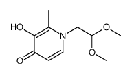 4(1H)-Pyridinone, 1-(2,2-dimethoxyethyl)-3-hydroxy-2-methyl- (9CI)结构式