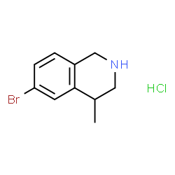 6-bromo-4-methyl-1,2,3,4-tetrahydroisoquinoline hydrochloride Structure