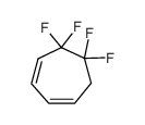 5,5,6,6-tetrafluoro-cyclohepta-1,3-diene结构式