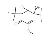 4,6-di-tert-butyl-5,6-epoxy-4-hydroxy-2-methoxy-cyclohex-2-enone Structure