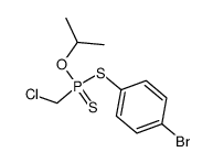 (Chloromethyl)phosphonodithioic acid S-(p-bromophenyl)O-isopropyl ester Structure