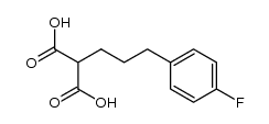 2-[3-(4-fluorophenyl)propyl]malonic acid结构式
