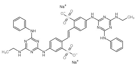 双乙苯基三氨基三嗪茋二磺酸二钠结构式