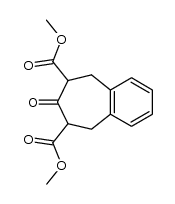 dimethyl 1,2,4,5-tetrahydro-3-oxobenzo[d]cycloheptene-2,4-dicarboxylate Structure