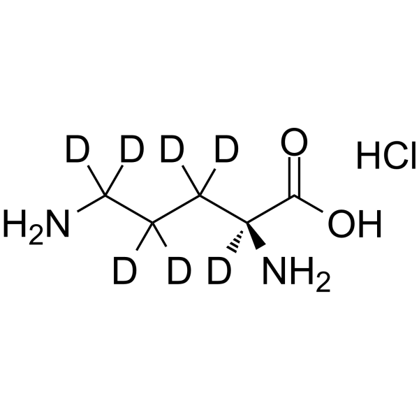 L-Ornithine-d7 hydrochloride结构式