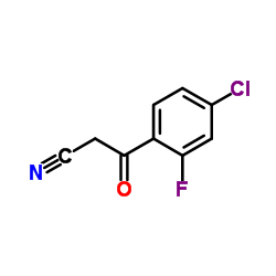 3-(4-Chloro-2-fluorophenyl)-3-oxopropanenitrile Structure