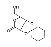 2,3-亚环己基-D-核糖酸γ-内酯结构式
