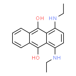 1,4-Bis(ethylamino)-9,10-anthracenediol结构式