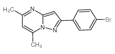 2-(4-溴苯基)-5,7-二甲基-吡唑并[1,5-a]嘧啶结构式