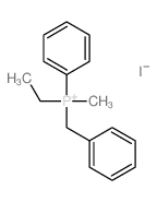 Phosphonium,ethylmethylphenyl(phenylmethyl)-, iodide (1:1) Structure