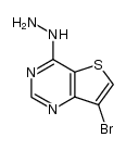 7-bromo-4-hydrazino-thieno[3,2-d]pyrimidine Structure