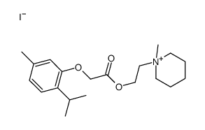 2-(1-methyl-3,4,5,6-tetrahydro-2H-pyridin-1-yl)ethyl 2-(5-methyl-2-pro pan-2-yl-phenoxy)acetate iodide picture