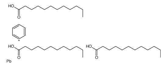 Tris(dodecanoyloxy)phenylplumbane structure