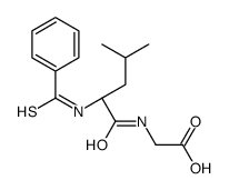2-[[(2S)-2-(benzenecarbonothioylamino)-4-methylpentanoyl]amino]acetic acid结构式