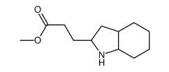 methyl 3-(2,3,3a,4,5,6,7,7a-octahydro-1H-indol-2-yl)propanoate结构式