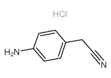 4-氨基苯乙腈盐酸盐结构式