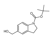 1-Boc-5-hydroxymethylindoline结构式