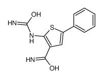 (5-苯基-2-脲啶)噻吩-3-羧酰胺结构式