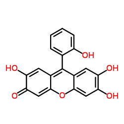3H-Xanthen-3-one,2,6,7-trihydroxy-9-(2-hydroxyphenyl)- Structure