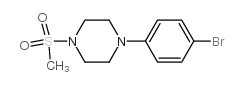 1-(4-溴苯基)-4-(甲磺酰基)-哌嗪结构式