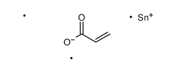 trimethylstannyl prop-2-enoate Structure