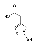 2,3-二氢化-2-硫代-4-噻唑乙酸结构式