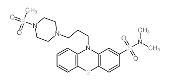 N,N-DIMETHYL-10-(3-(4-(METHYLSULFONYL)-1-PIPERAZINYL)PROPYL) PHENOTHIAZINE-2-SULFONAMIDE Structure