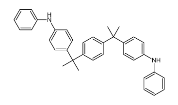 4,4’-[1,4-亚苯基-双(1-甲基亚乙基)]双(N-苯基)苯胺结构式