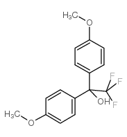 2,2,2-三氟-1,1-双(4-甲氧基苯基)乙醇结构式
