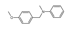 N-[(4-methoxyphenyl)methyl],N-methylaniline Structure
