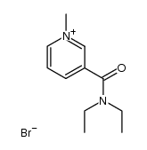 3-diethylcarbamoyl-1-methyl-pyridinium, bromide结构式