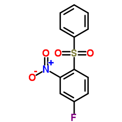 4-Fluoro-2-nitro-1-(phenylsulfonyl)benzene Structure