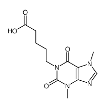 1H-Purine-1-pentanoic acid, 2,3,6,7-tetrahydro-3,7-dimethyl-2,6-dioxo-结构式