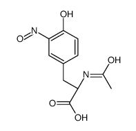 (2S)-2-acetamido-3-(4-hydroxy-3-nitrosophenyl)propanoic acid Structure