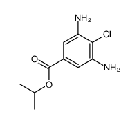 propan-2-yl 3,5-diamino-4-chlorobenzoate结构式
