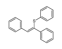 1,2-diphenylethenylsulfanylbenzene Structure