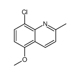 8-氯-5-甲氧基-2-甲基喹啉结构式