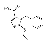 3-benzyl-2-ethylsulfanylimidazole-4-carboxylic acid结构式