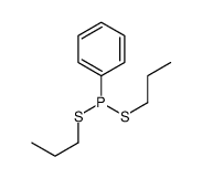 Phenylphosphonodithious acid dipropyl ester structure