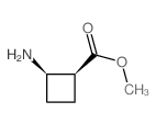 Cyclobutanecarboxylic acid, 2-amino-, methyl ester, (1S,2R)- (9CI) structure