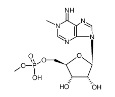 1-methyl-6,N6-didehydro-1,6-dihydro-[5']adenylic acid methyl ester Structure