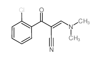 3-(二甲基氨基)-2-(2-氯苯甲酰基)丙烯腈结构式