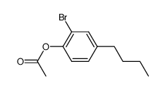 2-bromo-4-butylphenyl acetate结构式