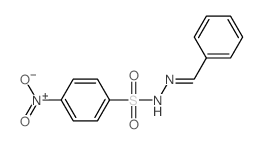 N-(benzylideneamino)-4-nitro-benzenesulfonamide结构式