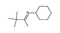 (E)-N-cyclohexyl-3,3-dimethylbutan-2-imine Structure