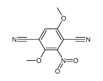 3,6-dicyano-1,4-dimethoxy-2-nitrobenzene结构式