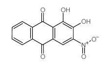 1,2-二羟基-3-硝基蒽醌结构式