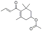 Acetic acid 4-but-2-enoyl-3,5,5-triMethyl-cyclohex-3-enyl ester结构式