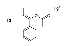 (1-acetyloxy-1-phenylprop-1-en-2-yl)-chloromercury Structure
