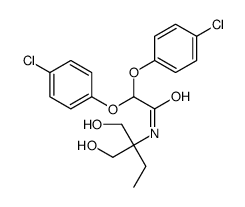 2,2-bis(4-chlorophenoxy)-N-[1-hydroxy-2-(hydroxymethyl)butan-2-yl]acetamide Structure